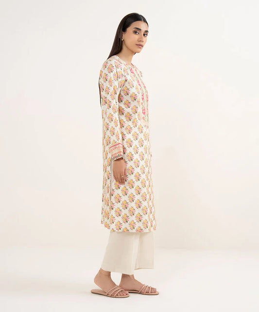 Embroidered Lawn Viscose Shirt
