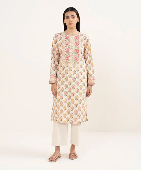 Embroidered Lawn Viscose Shirt