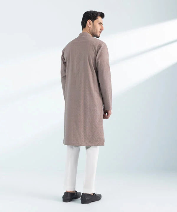 Schiffli Embroidered Cotton Kurta