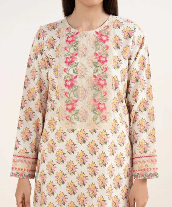 Embroidered Lawn Viscose Shirt