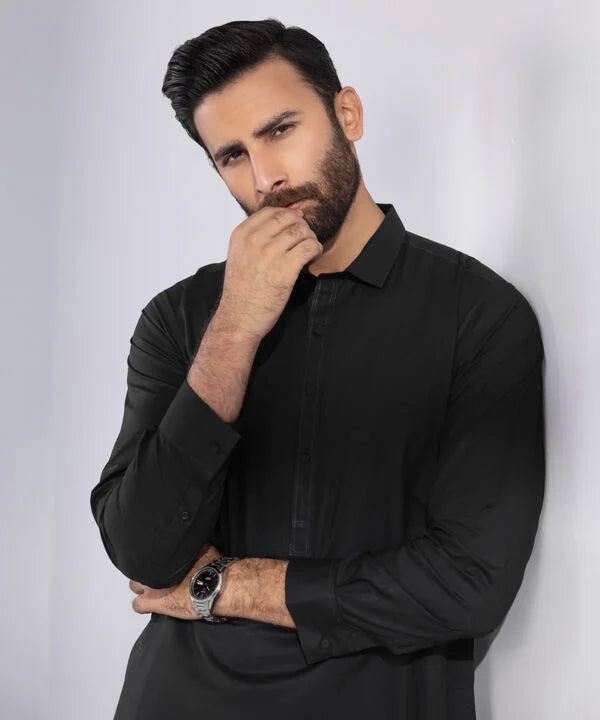 Cotton Suit Black Boski